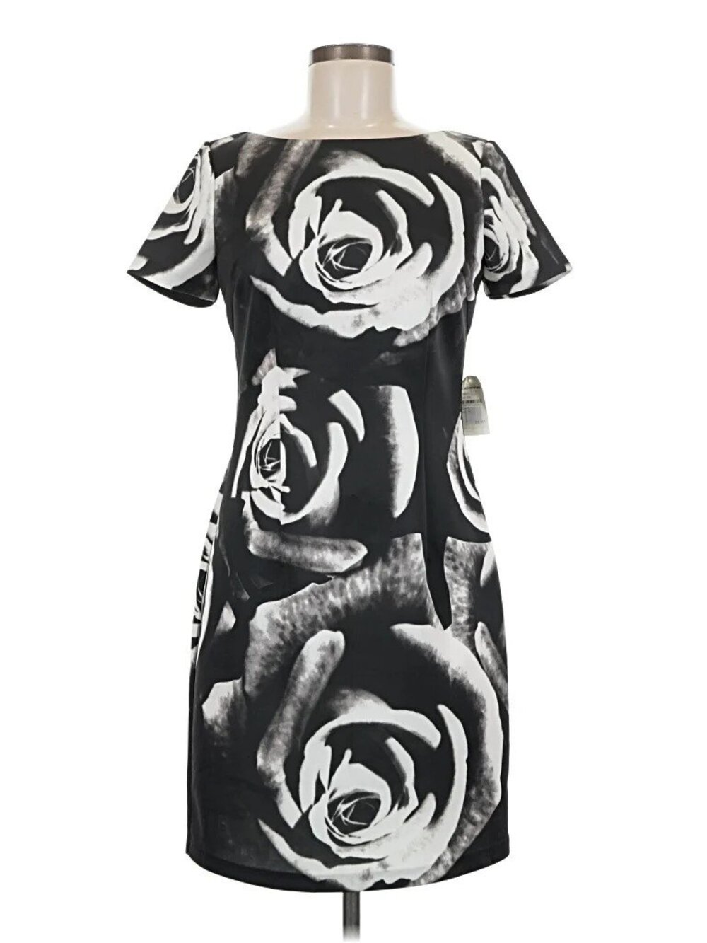 NWT Alexia Admor black and white Rose dress, size Medium